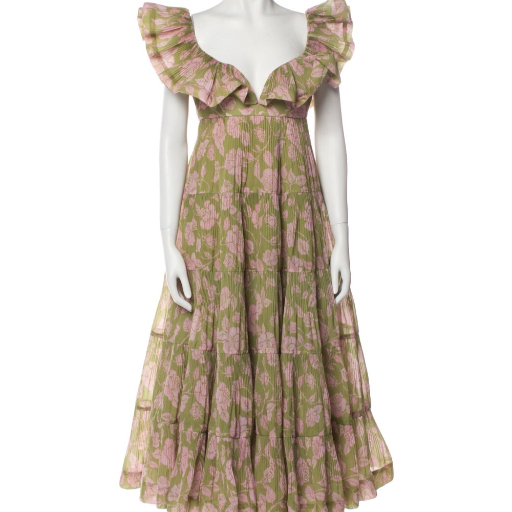 ZIMMERMANN LOVESTRUCK PLEATED GOWN